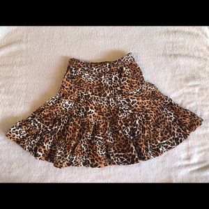Cheetah print skirt!